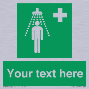 Custom Safety Shower Sign